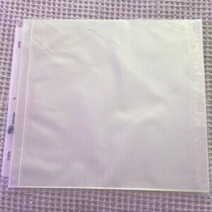 Clear Plastic Sheet Protector for Home Organization (White)